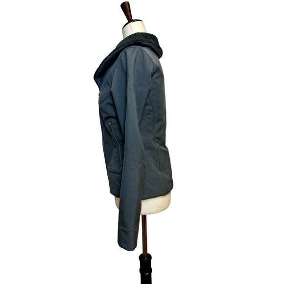Marmot Softshell Jacket XS Gray Fleece Lined Zip Front Outdoor Hiking Activewear - Picture 3 of 10